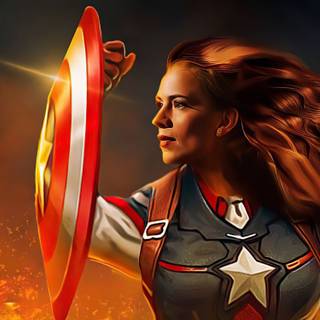 Captain Marvel and Wonder Woman wallpaper