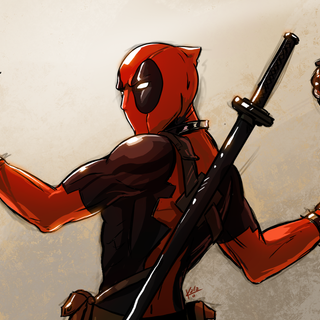 Deadpool drawing wallpaper
