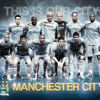 Man City squad wallpaper