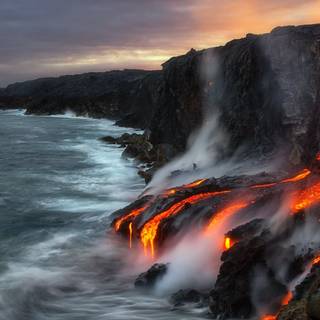 Lava flow wallpaper