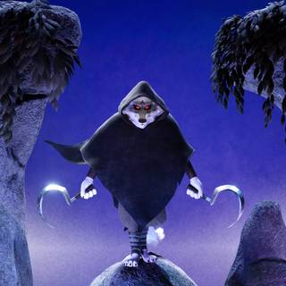 Wolf Puss in Boots wallpaper