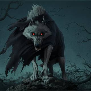 Wolf Puss in Boots wallpaper