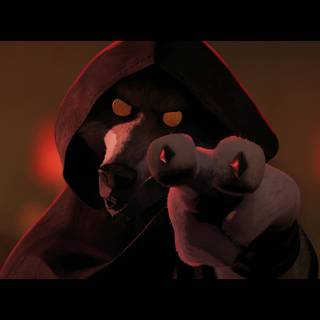 Wolf Puss in Boots wallpaper