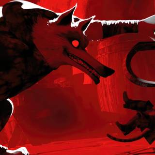 Wolf Puss in Boots wallpaper