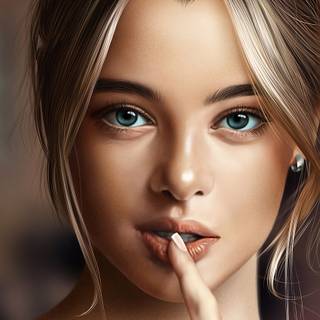 Face portrait wallpaper