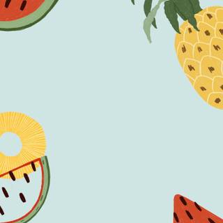 Watermelon pineapple wallpaper