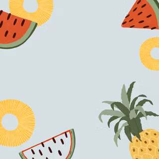 Watermelon pineapple wallpaper