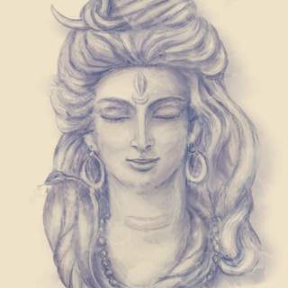 Mahadev sketch wallpaper