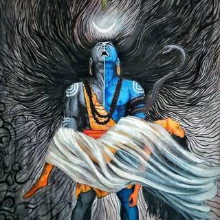 Mahadev sketch wallpaper
