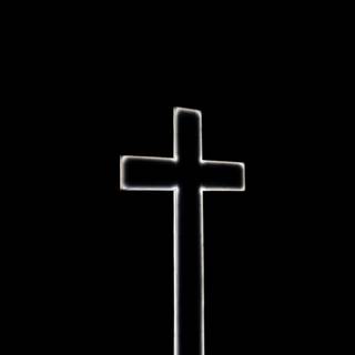 Cross black wallpaper