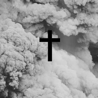 Cross black wallpaper