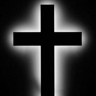 Cross black wallpaper