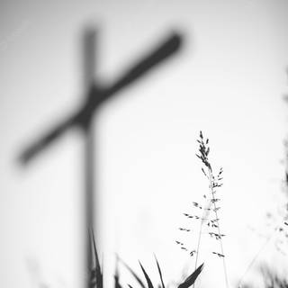 Cross black wallpaper