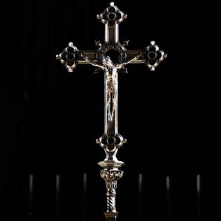 Cross black wallpaper