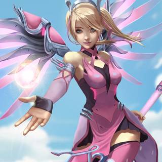 Pink Mercy wallpaper