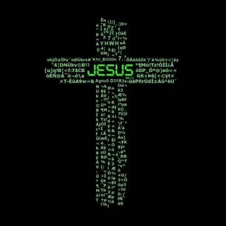 Cross black wallpaper