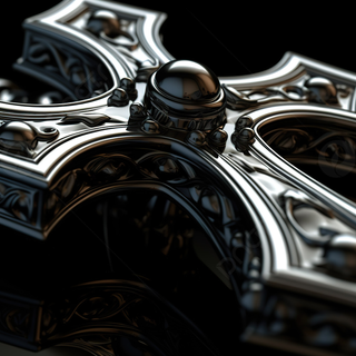 Cross black wallpaper