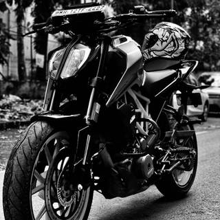 Duke 390 black wallpaper