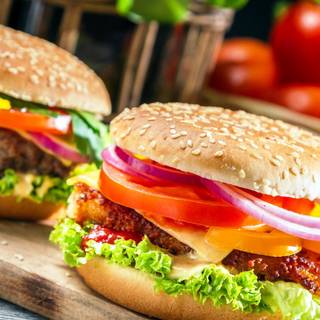 Beef burger wallpaper