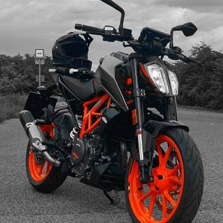 Duke 390 black wallpaper