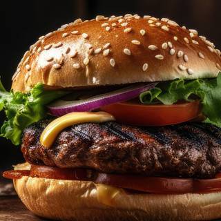 Beef burger wallpaper