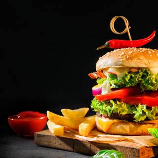 Beef burger wallpaper