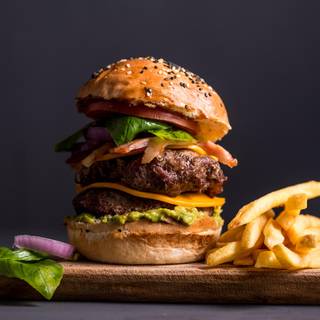 Beef burger wallpaper