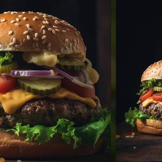 Beef burger wallpaper