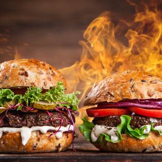 Beef burger wallpaper