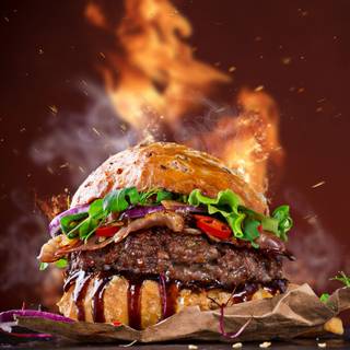Beef burger wallpaper