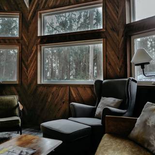 Cozy library wallpaper