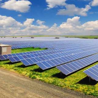 Solar farm wallpaper