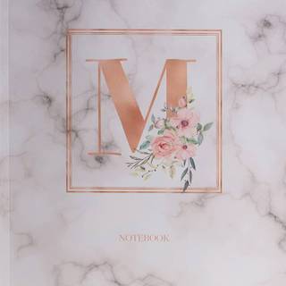 Pink letter M wallpaper