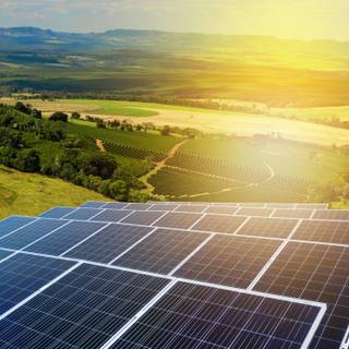Solar farm wallpaper