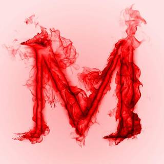 Pink letter M wallpaper