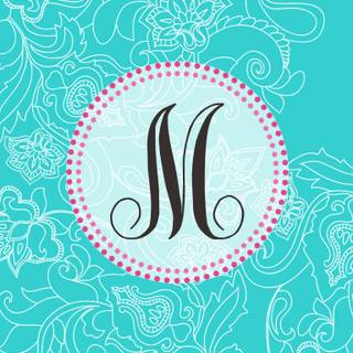 Pink letter M wallpaper