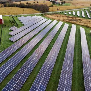 Solar farm wallpaper