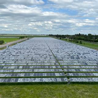 Solar farm wallpaper
