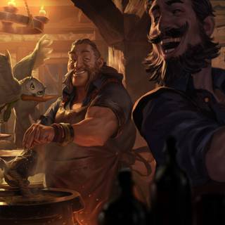 Fantasy tavern wallpaper