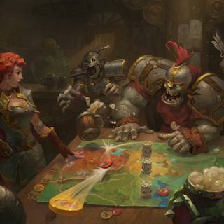 Fantasy tavern wallpaper