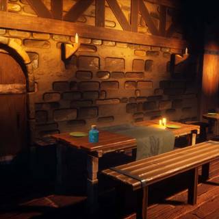 Fantasy tavern wallpaper