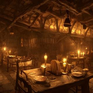 Fantasy tavern wallpaper