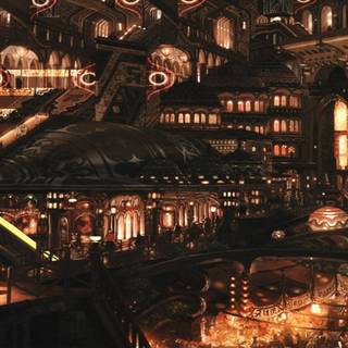 Fantasy tavern wallpaper