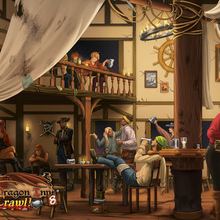 Fantasy tavern wallpaper