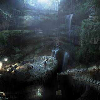 Fantasy tavern wallpaper