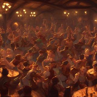 Fantasy tavern wallpaper