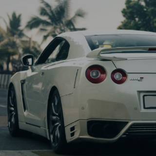 Man and car wallpaper