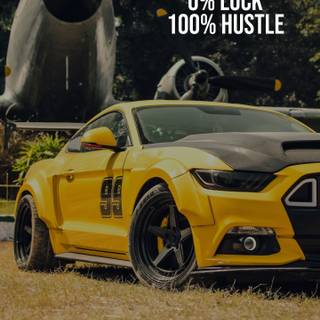 Man and car wallpaper