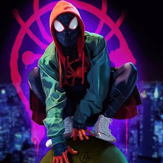 Miles Morales laptop wallpaper