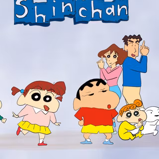 Shin Chan and friends wallpaper
